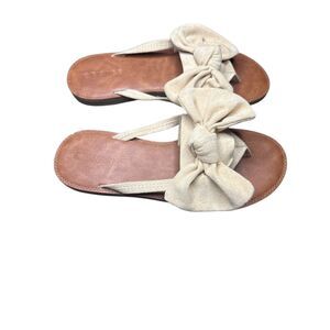 FISACE Womens Slip On Sandal, Ring Toe Strappy Summer Gladiators Size: 9 1/2